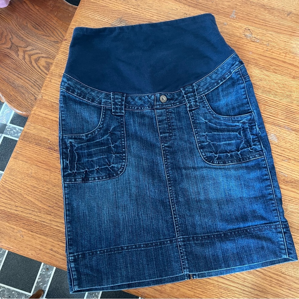 Planet Motherhood | Maternity Denim Skirt | EUC | S